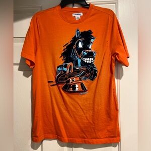 PYF Denim t shirt velour horse men’s small